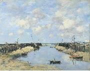 Eugene Boudin The Entrance to Trouville Harbour oil painting reproduction